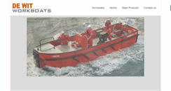 Desktop Screenshot of dewitworkboats.com