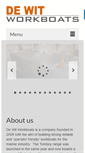 Mobile Screenshot of dewitworkboats.com