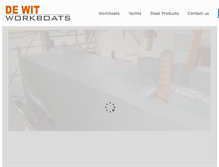 Tablet Screenshot of dewitworkboats.com
